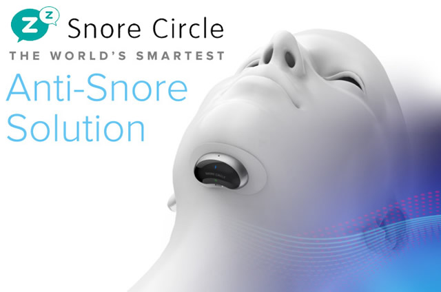 単品】 EMS式いびき防止デバイス「Snore Circle EMS Pad Snore Stopper 