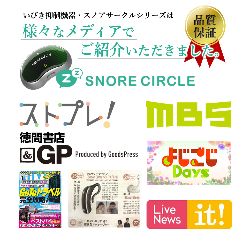 8月下旬お届け予定】いびき防止グッズ Snorecircle pro スノアサークル